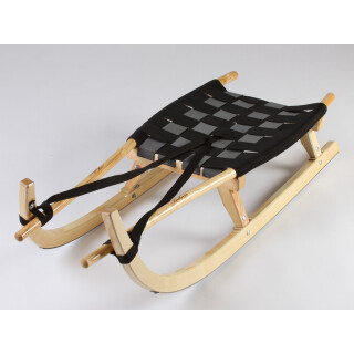 Kathrein Tourenrodel Zweisitzer mit Gurtsitz schwarz-anthrazit